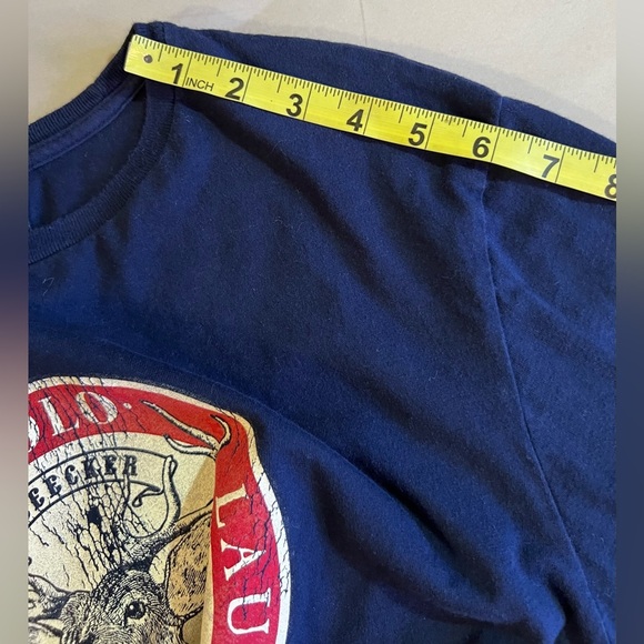 Vtg POLO by Ralph Lauren Men Green Crewneck Long Sleeve Tee Sz L Bleecker Deer - Picture 5 of 16